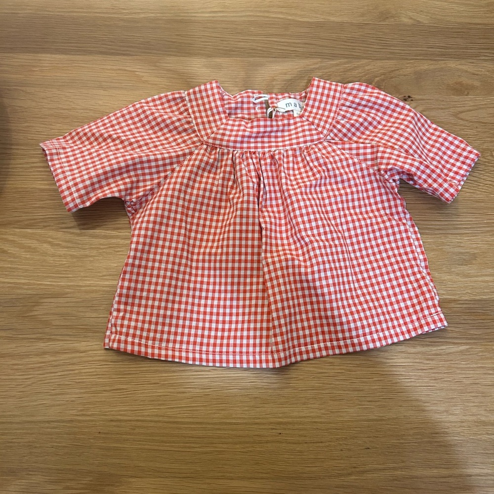 Mabo gingham blouse